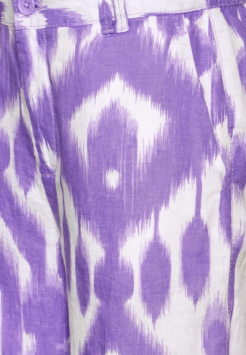 7/8 Print Leinenhose
