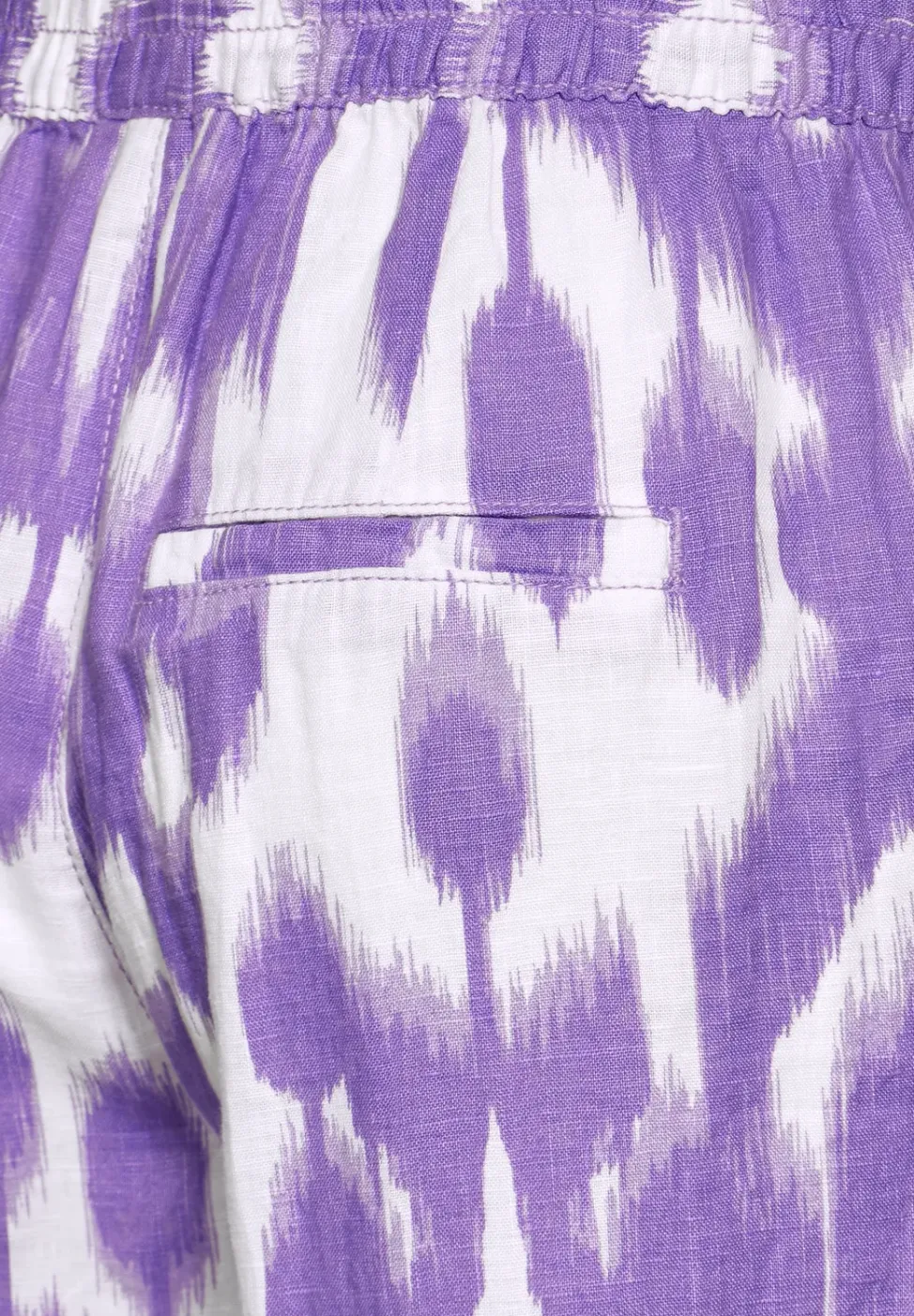 7/8 Print Leinenhose