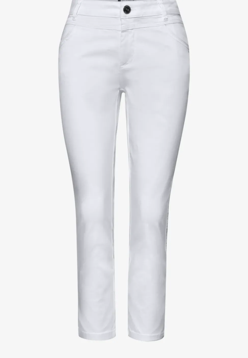 7/8 Slim Leg Hose im Satin-Look