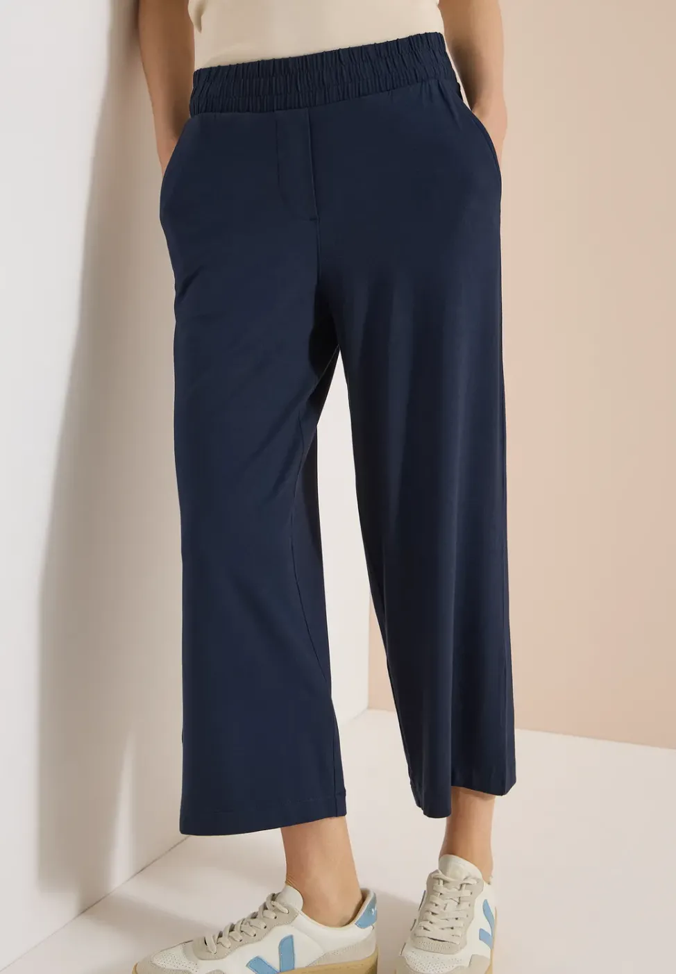 3/4 Wide Leg Hose im Casual Fit