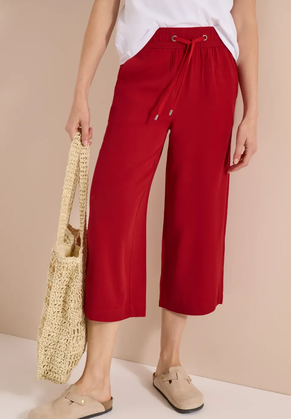 3/4 Wide Leg Hose im Loose Fit