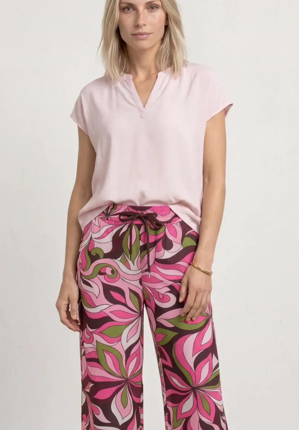 7/8 Wide Leg Hose im Loose Fit