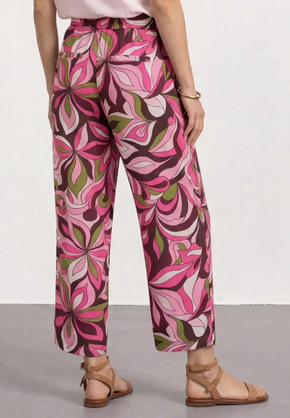 7/8 Wide Leg Hose im Loose Fit