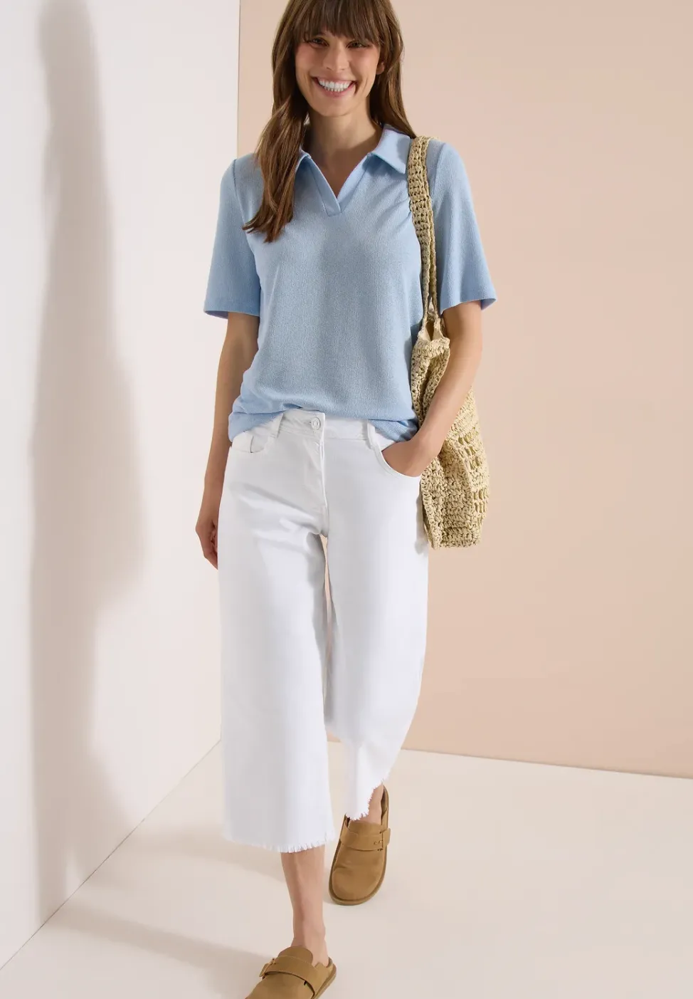3/4 Wide Leg Jeans im Loose Fit