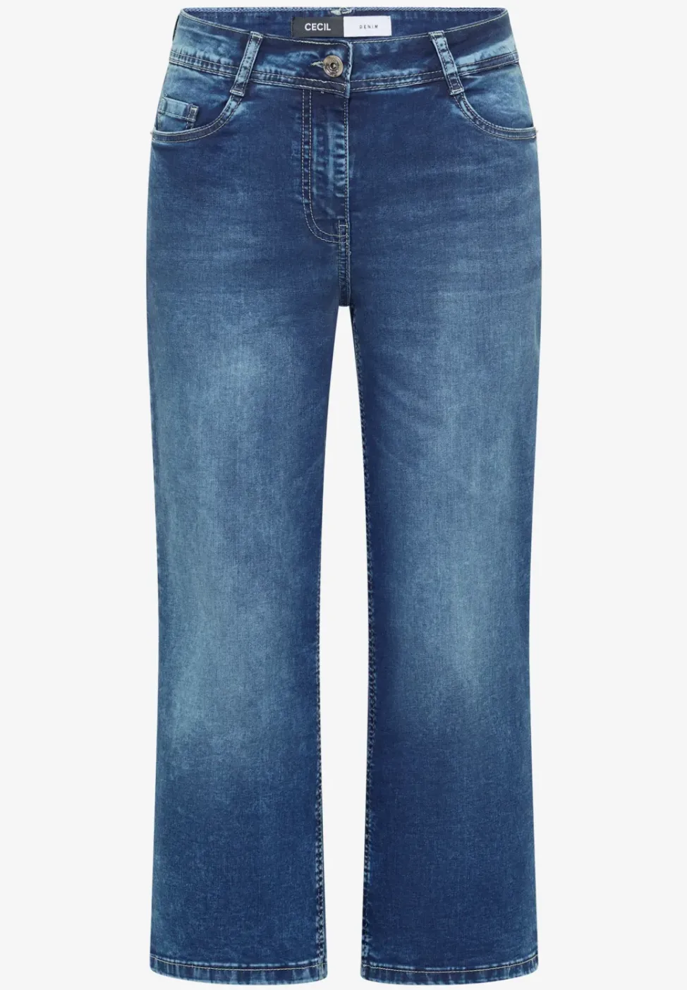 3/4 Wide Leg Jeans im Loose Fit