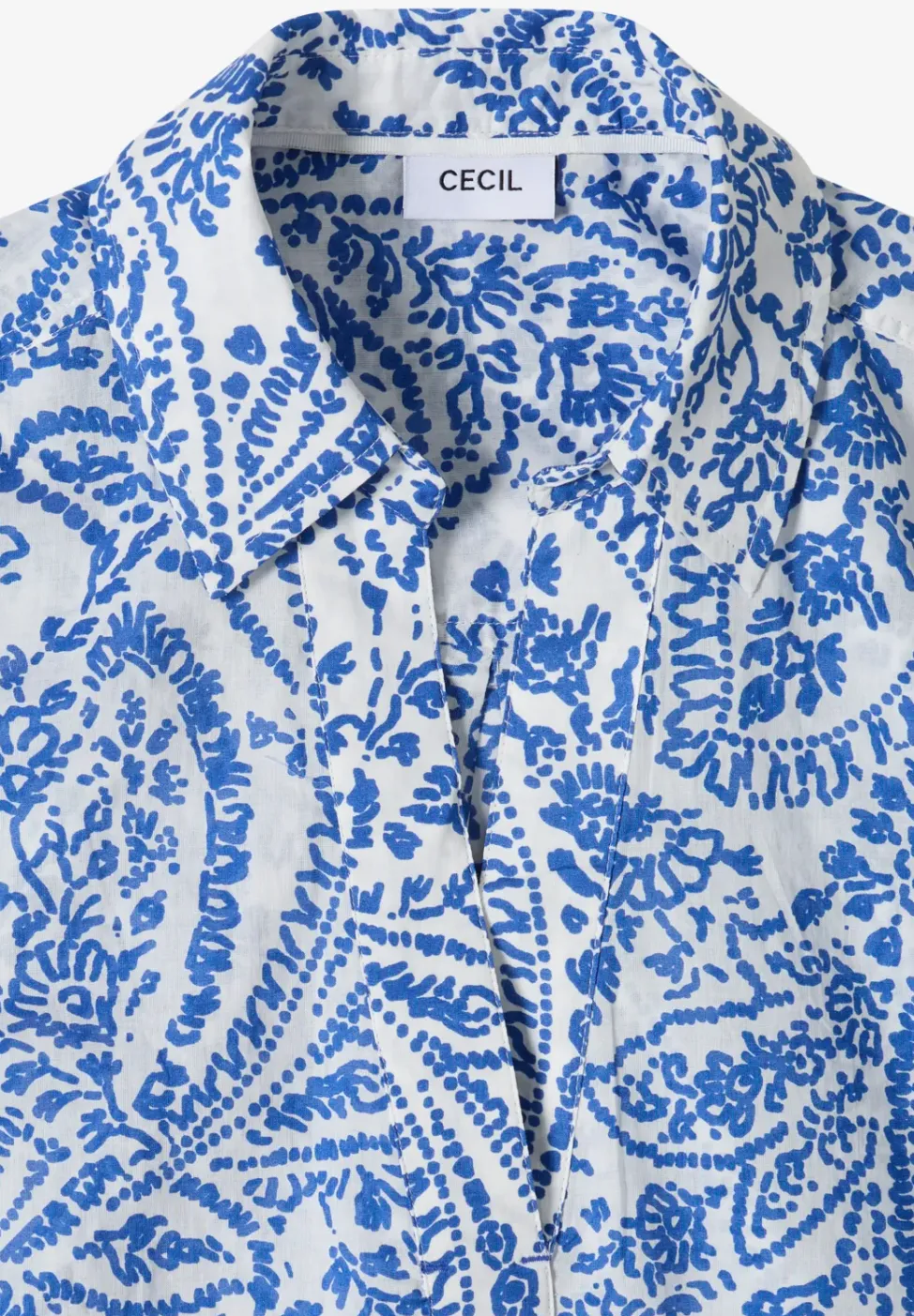 3/4-Arm Bluse in langer Passform