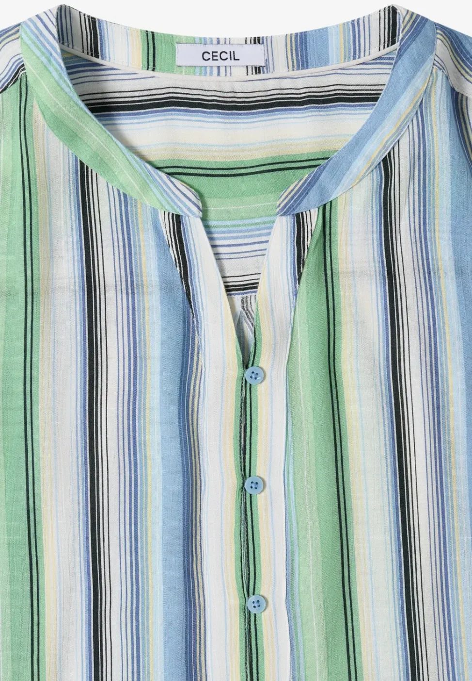 3/4-Arm Bluse mit Multicolor Streifen