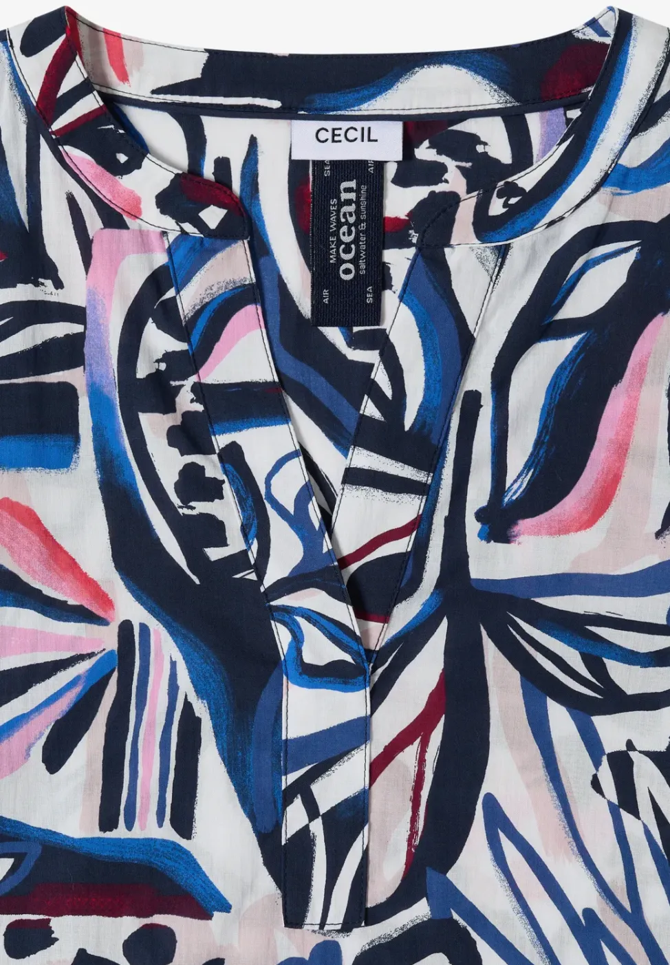 3/4-Arm Bluse mit Multicolor Print