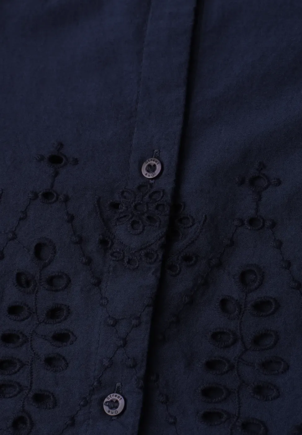 3/4-Arm Bluse mit Shiffleydetails