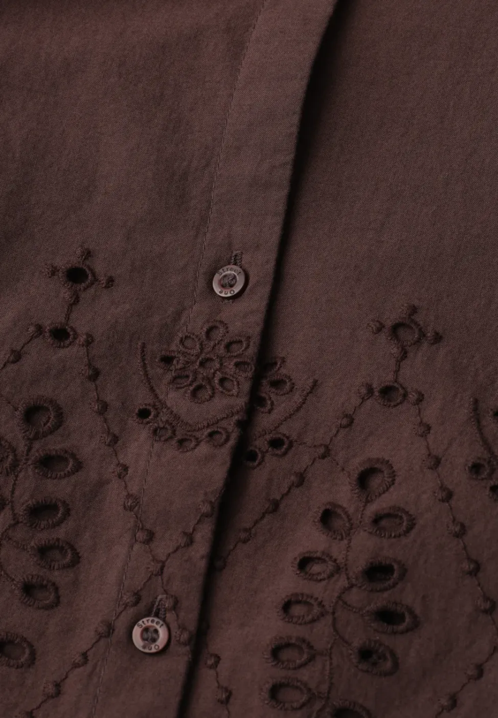 3/4-Arm Bluse mit Shiffleydetails