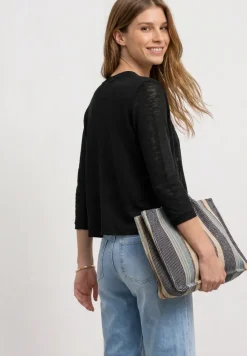 3/4-Arm Jacke in offener Passform