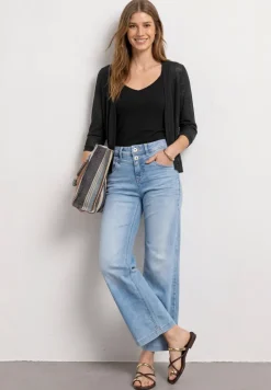 3/4-Arm Jacke in offener Passform