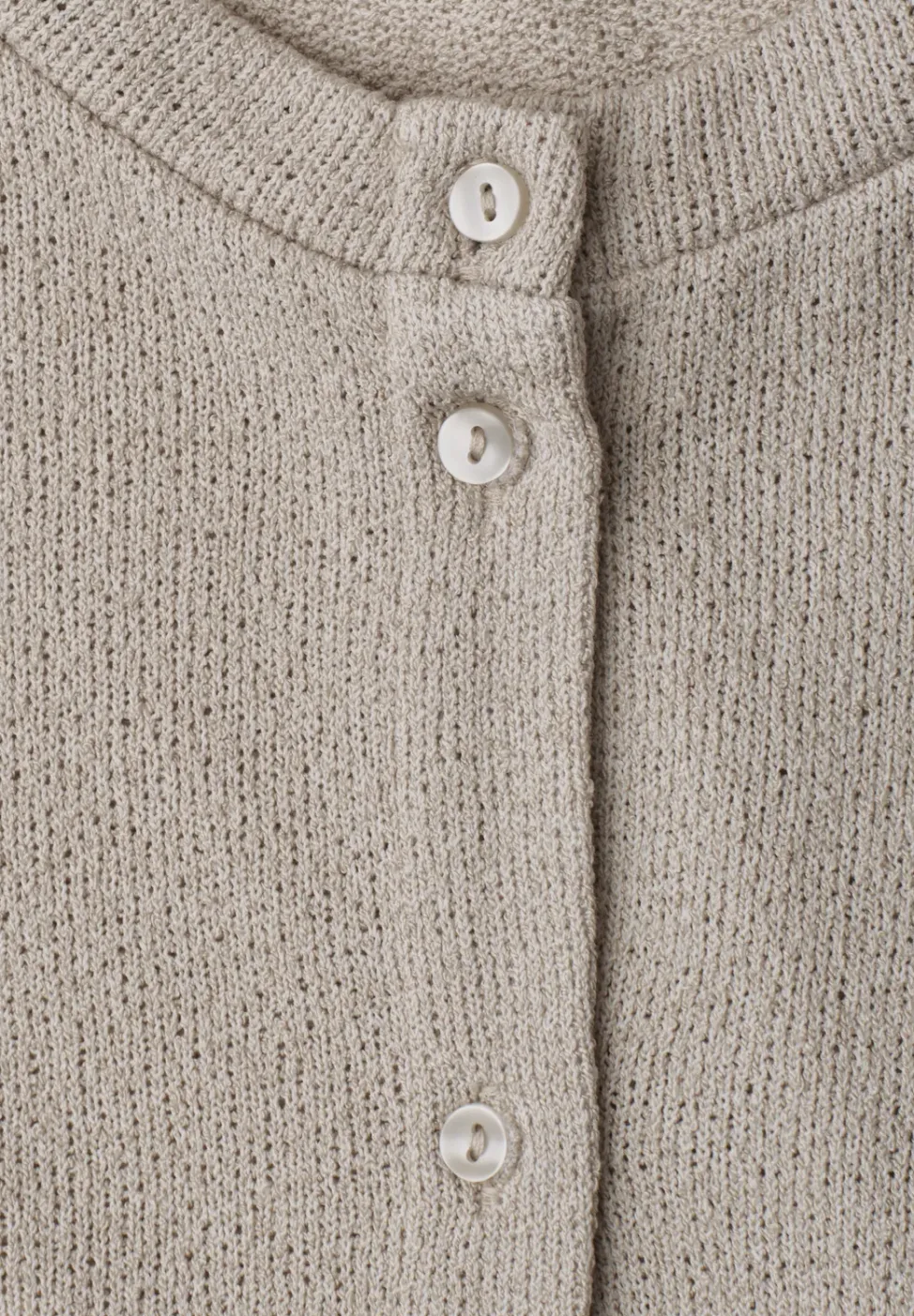 3/4-Arm Jacke in Strick-Optik