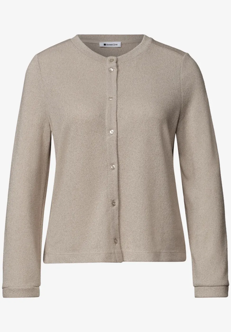 3/4-Arm Jacke in Strick-Optik