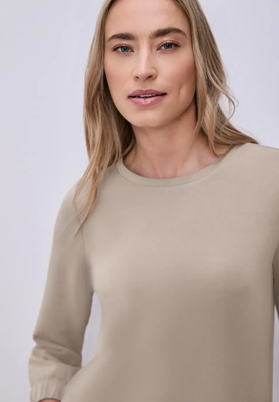 3/4-Arm Shirt im Silk-Look