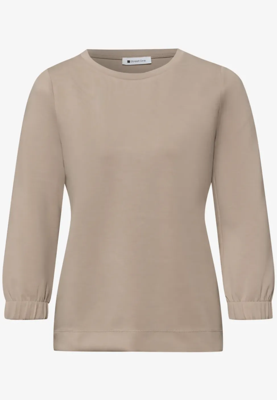 3/4-Arm Shirt im Silk-Look