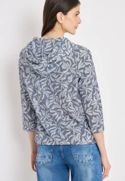 3/4-Arm Shirt mit floralem Print