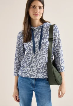 3/4-Arm Shirt mit floralem Print