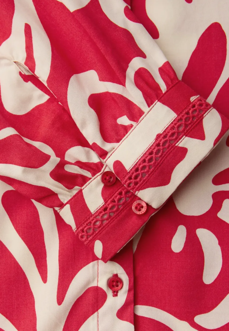 3/4-Arm Bluse mit Tapedetails