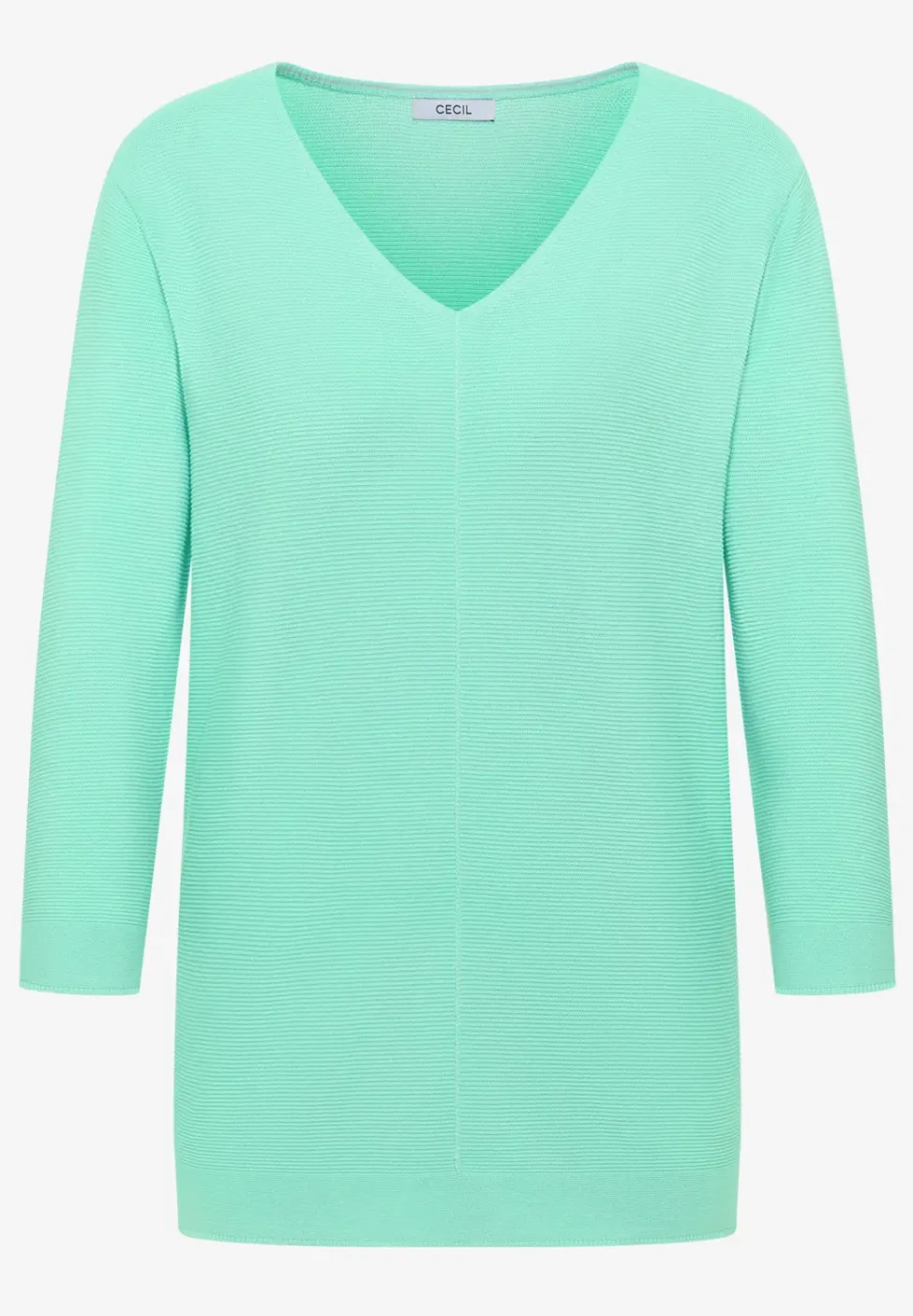 3/4-Arm Pullover mit Struktur