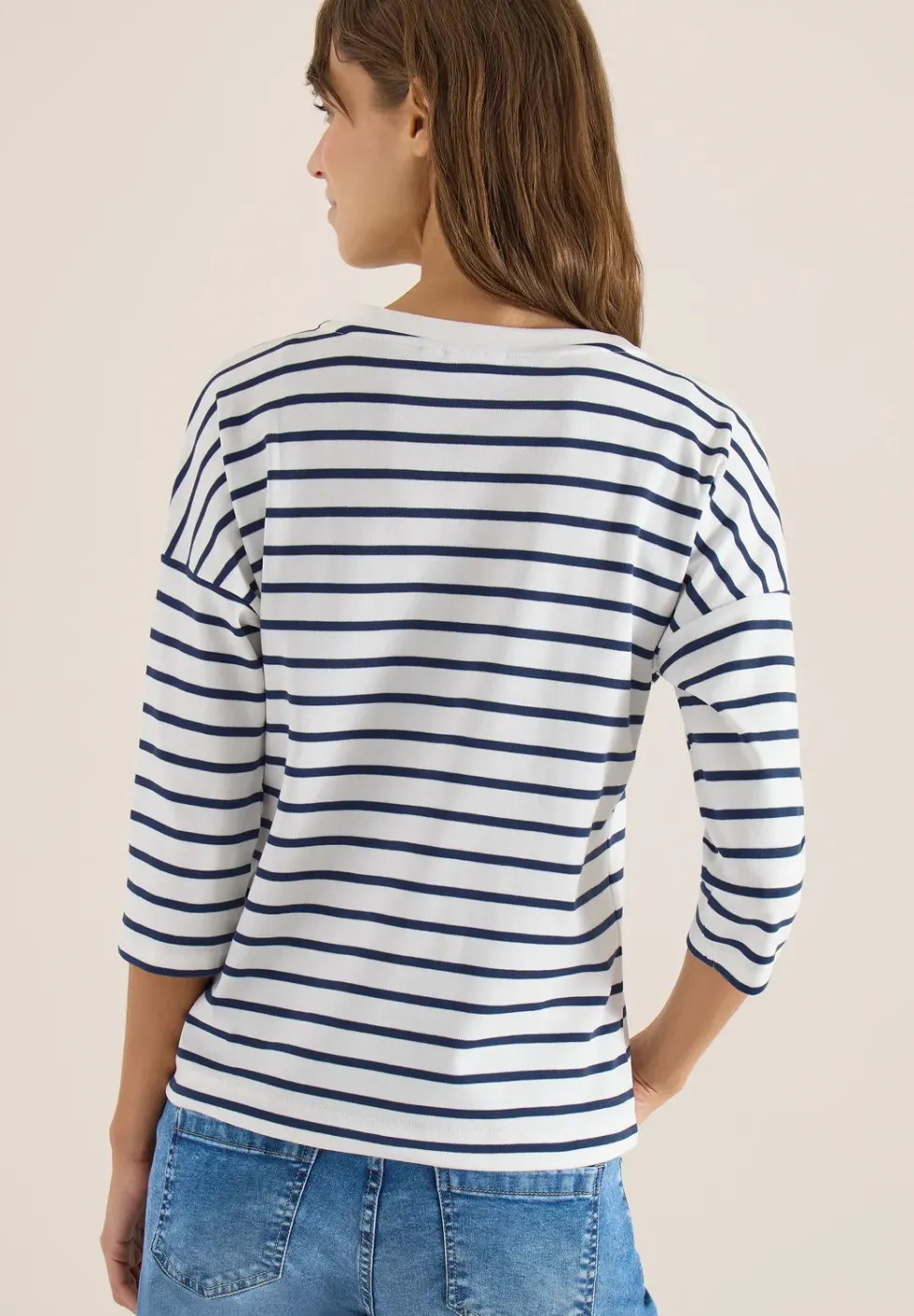 3/4-Arm Shirt mit Wording Artwork