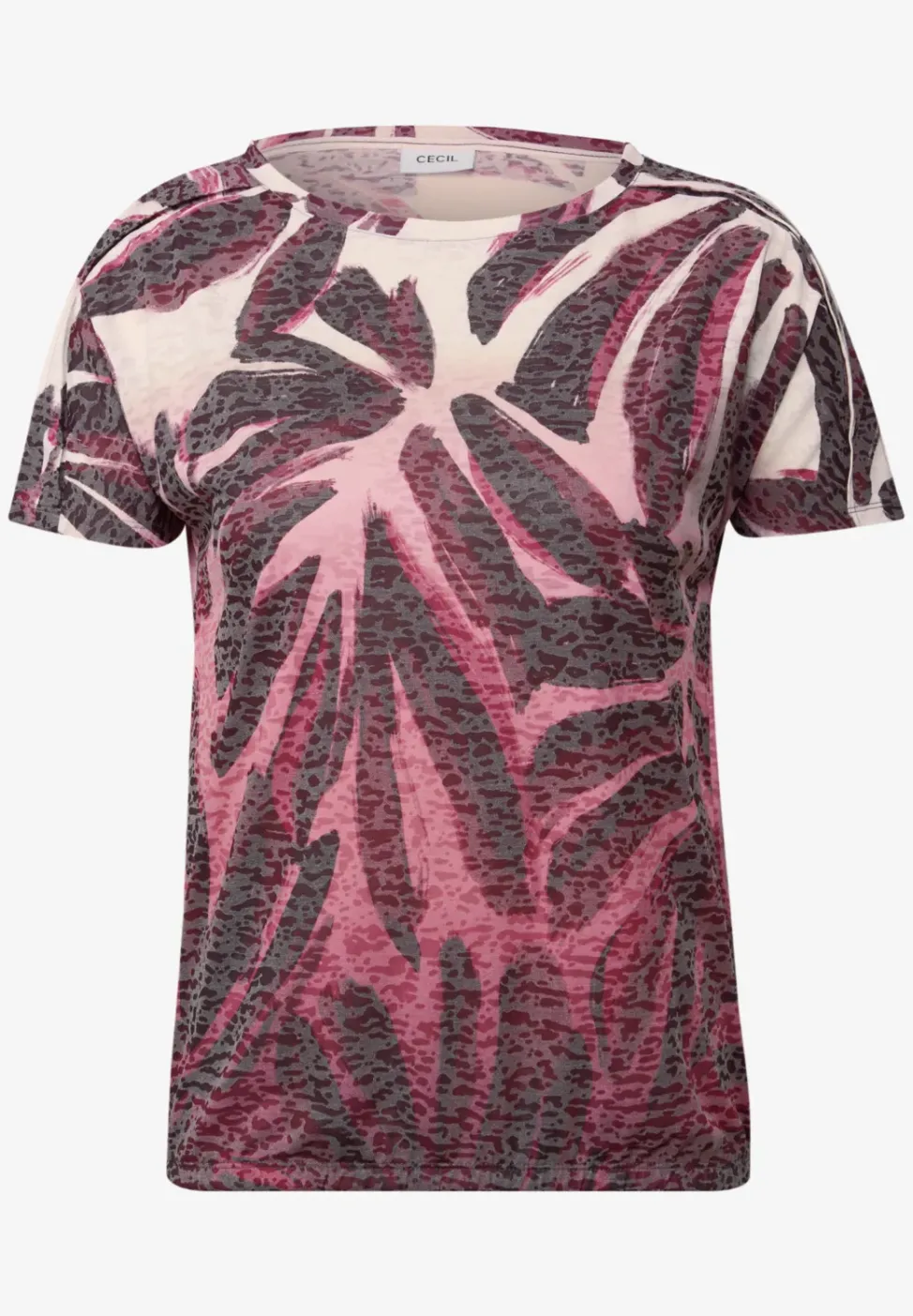 Ausbrenner-Shirt mit Muster