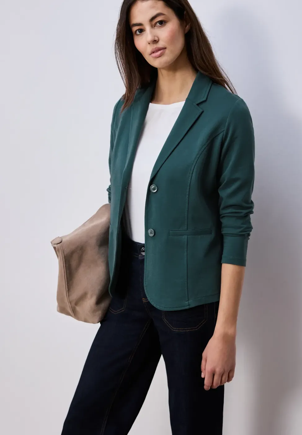 Basic Blazer aus Jersey