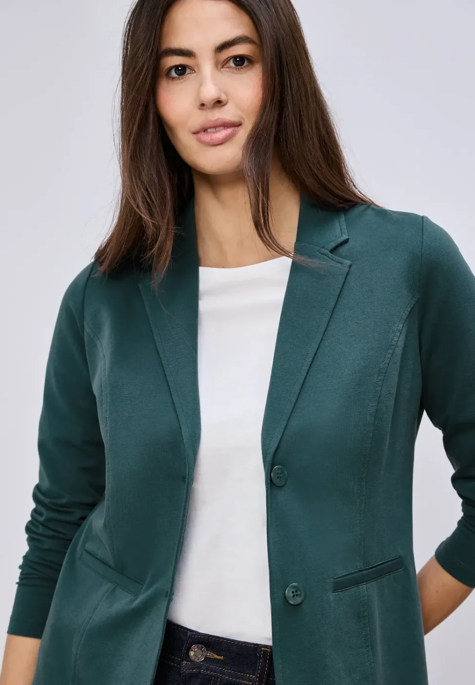 Basic Blazer aus Jersey