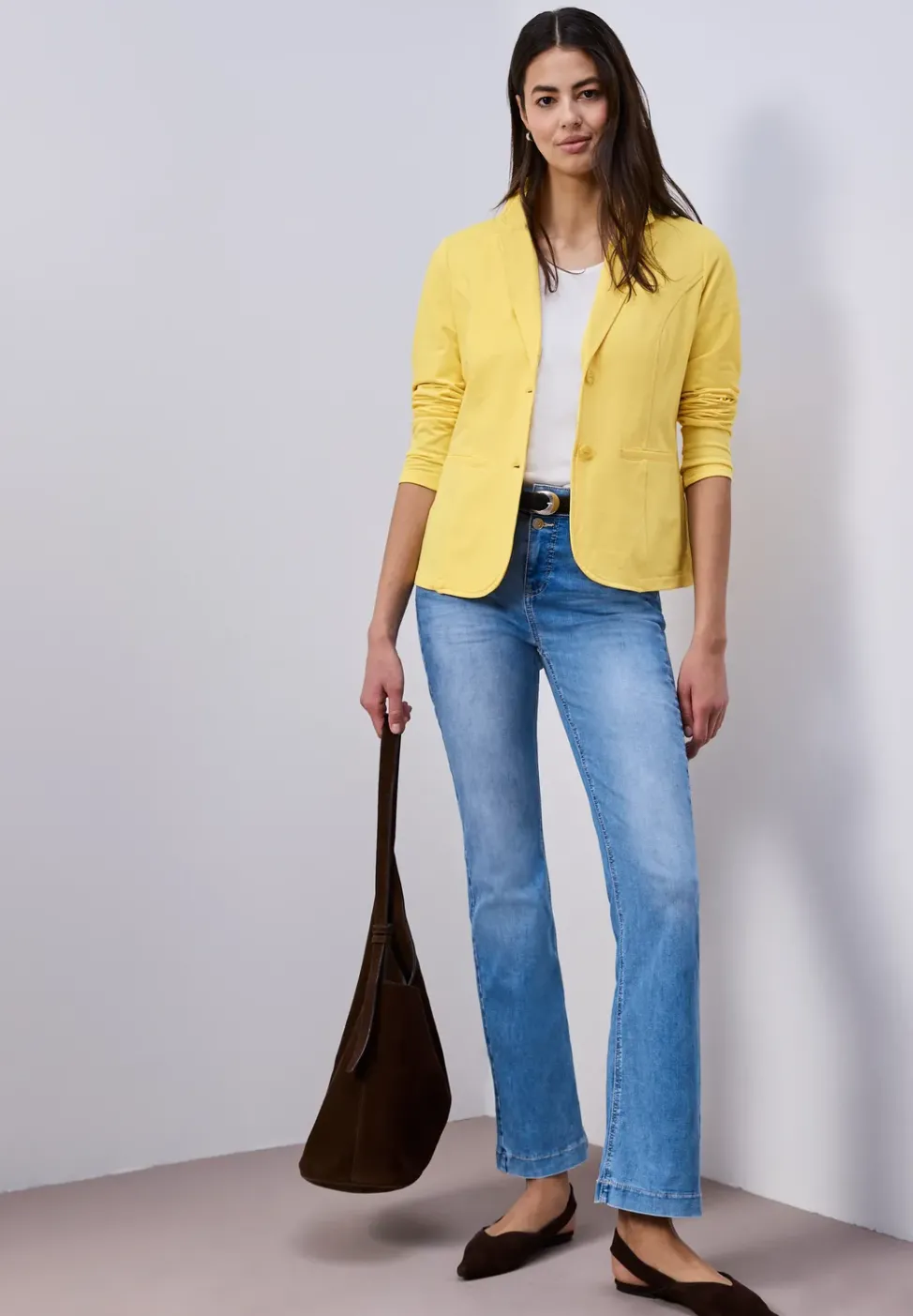 Basic Blazer aus Jersey