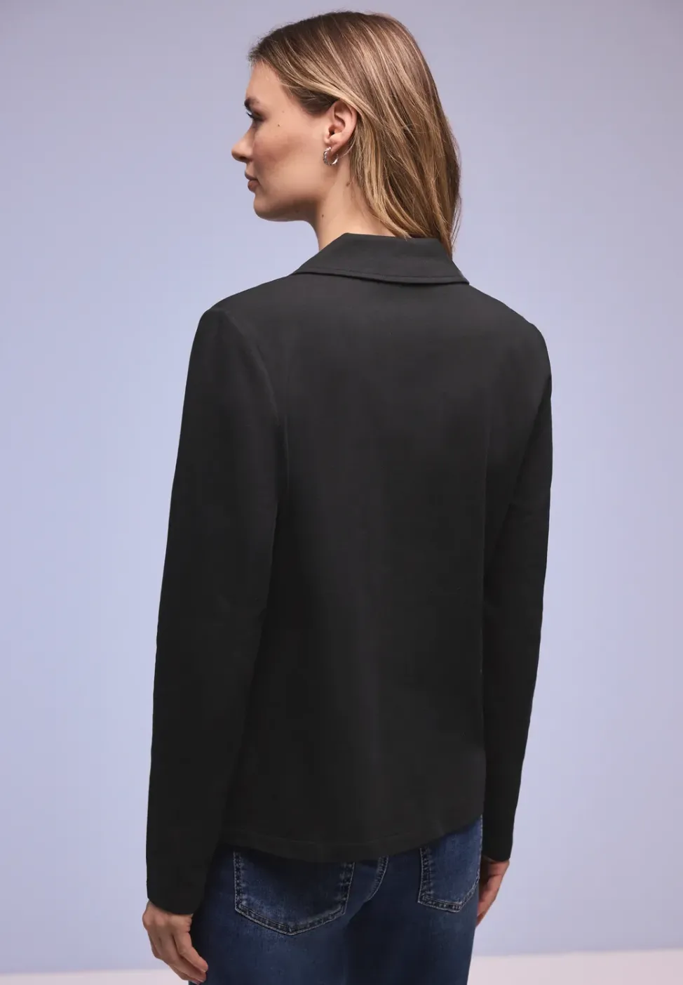 Basic Blazer aus Jersey