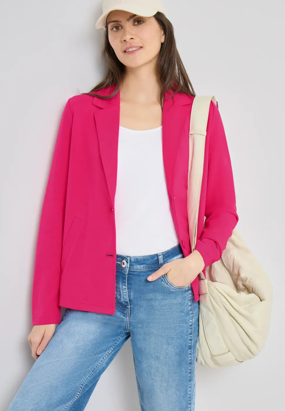 Basic Blazer mit Reverskragen