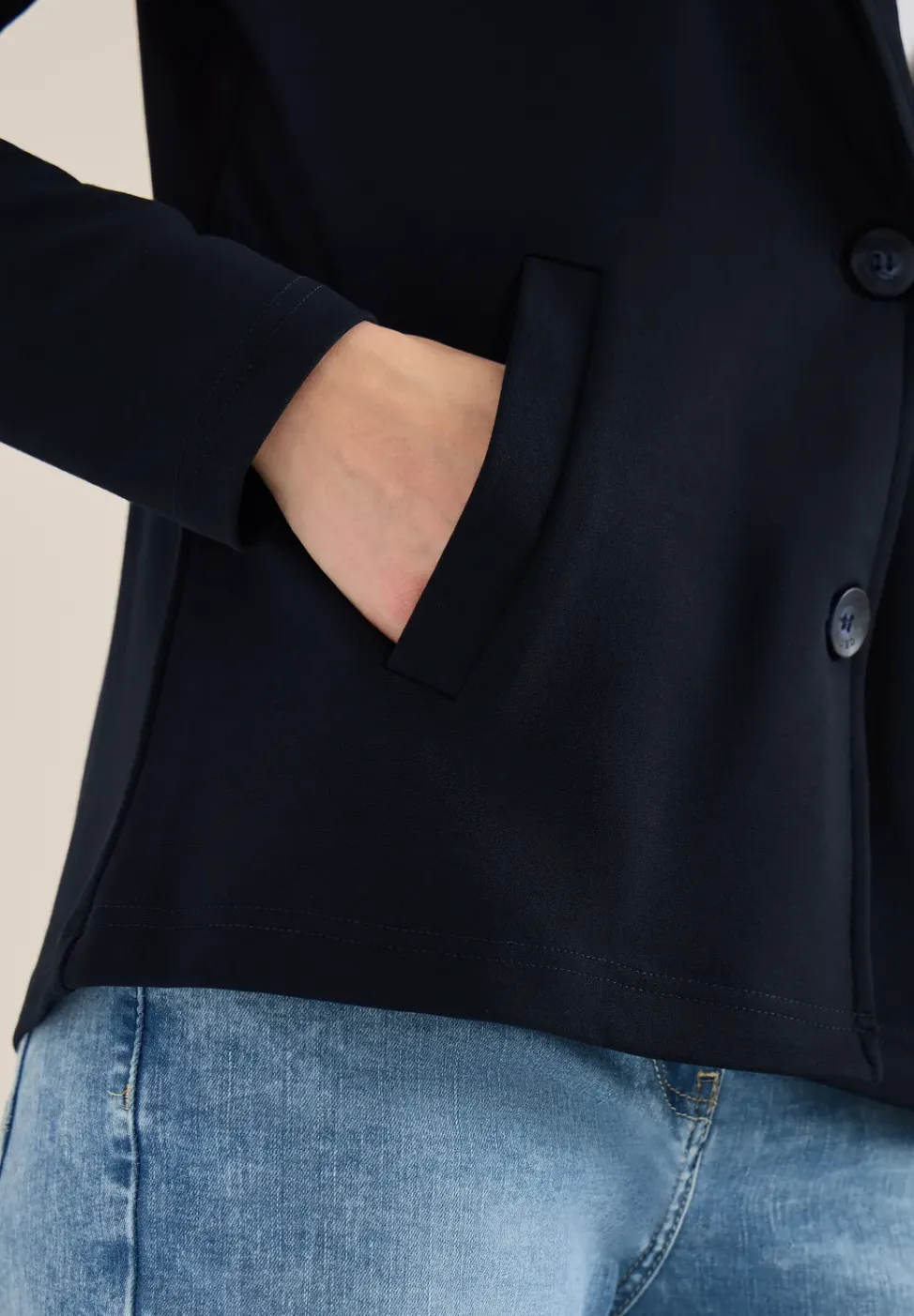 Basic Blazer mit Reverskragen