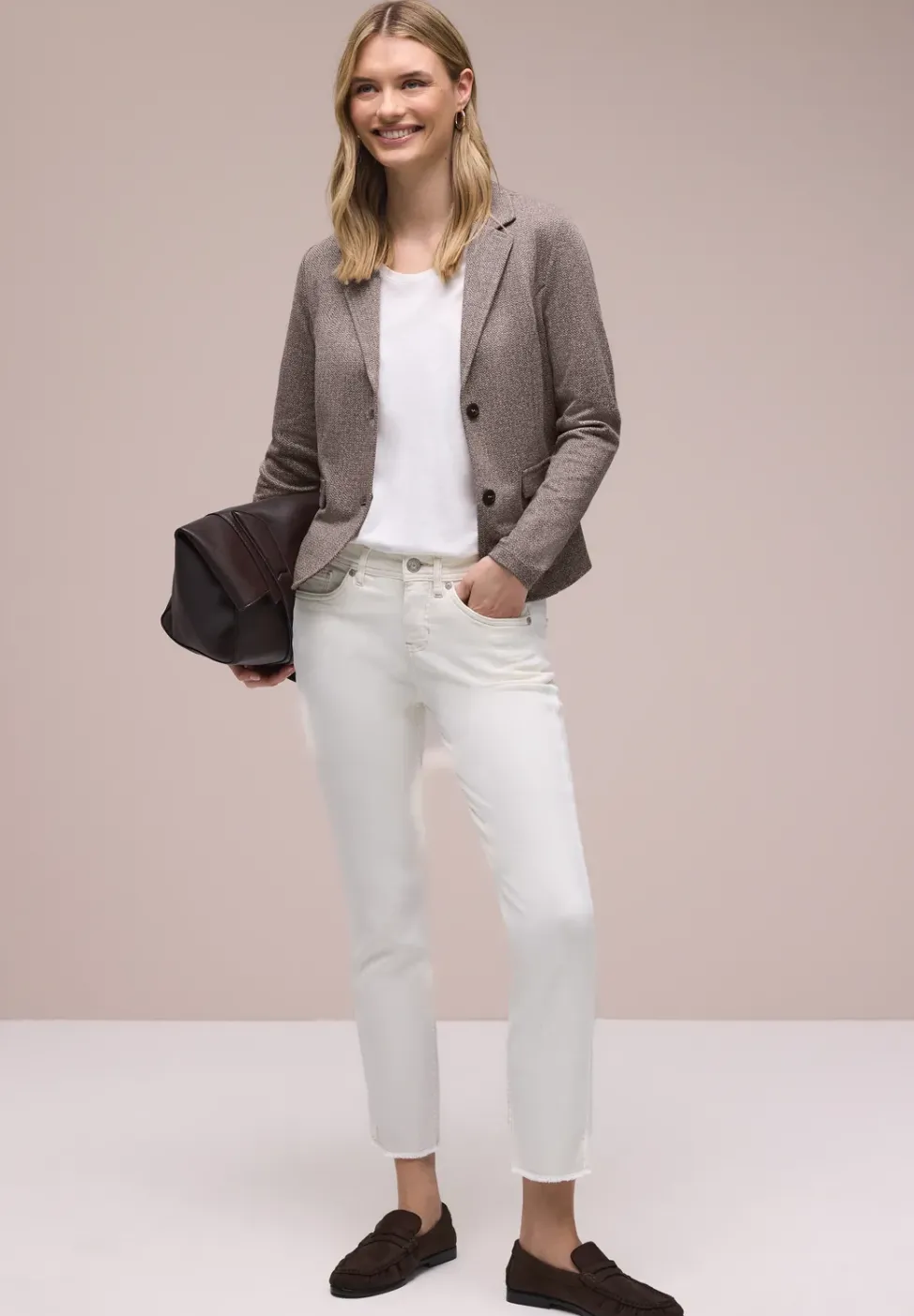 Basic Blazer mit Reverskragen