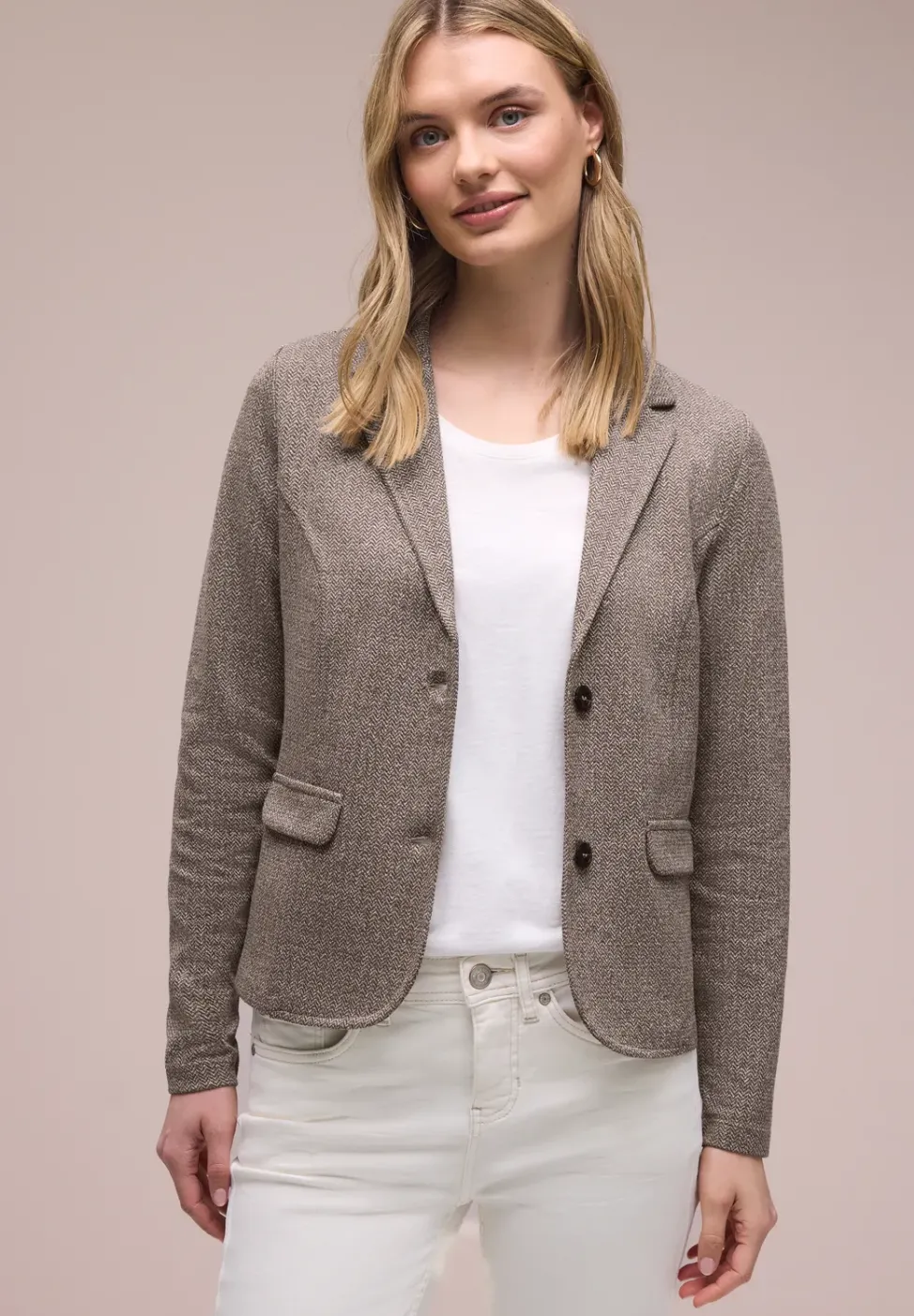 Basic Blazer mit Reverskragen