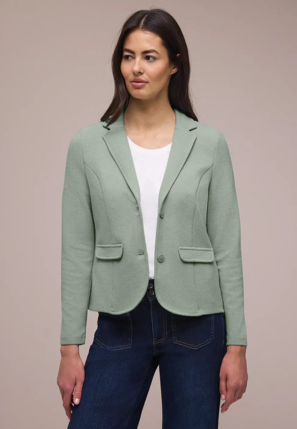 Basic Blazer mit Reverskragen