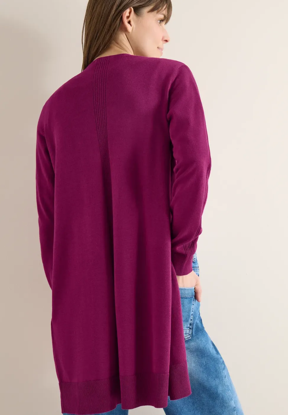 Basic Cardigan in langer Passform