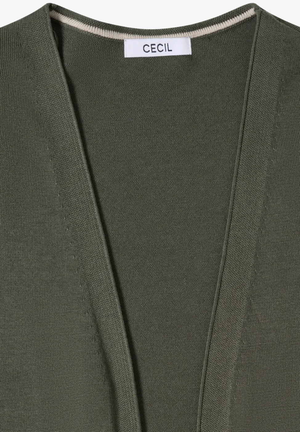 Basic Cardigan in offener Passform