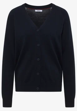 Basic Cardigan mit V-Neck und Knöpfen