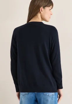 Basic Cardigan mit V-Neck und Knöpfen