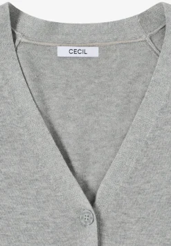 Basic Cardigan mit V-Neck und Knöpfen