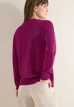 Basic Cardigan mit V-Neck und Knöpfen