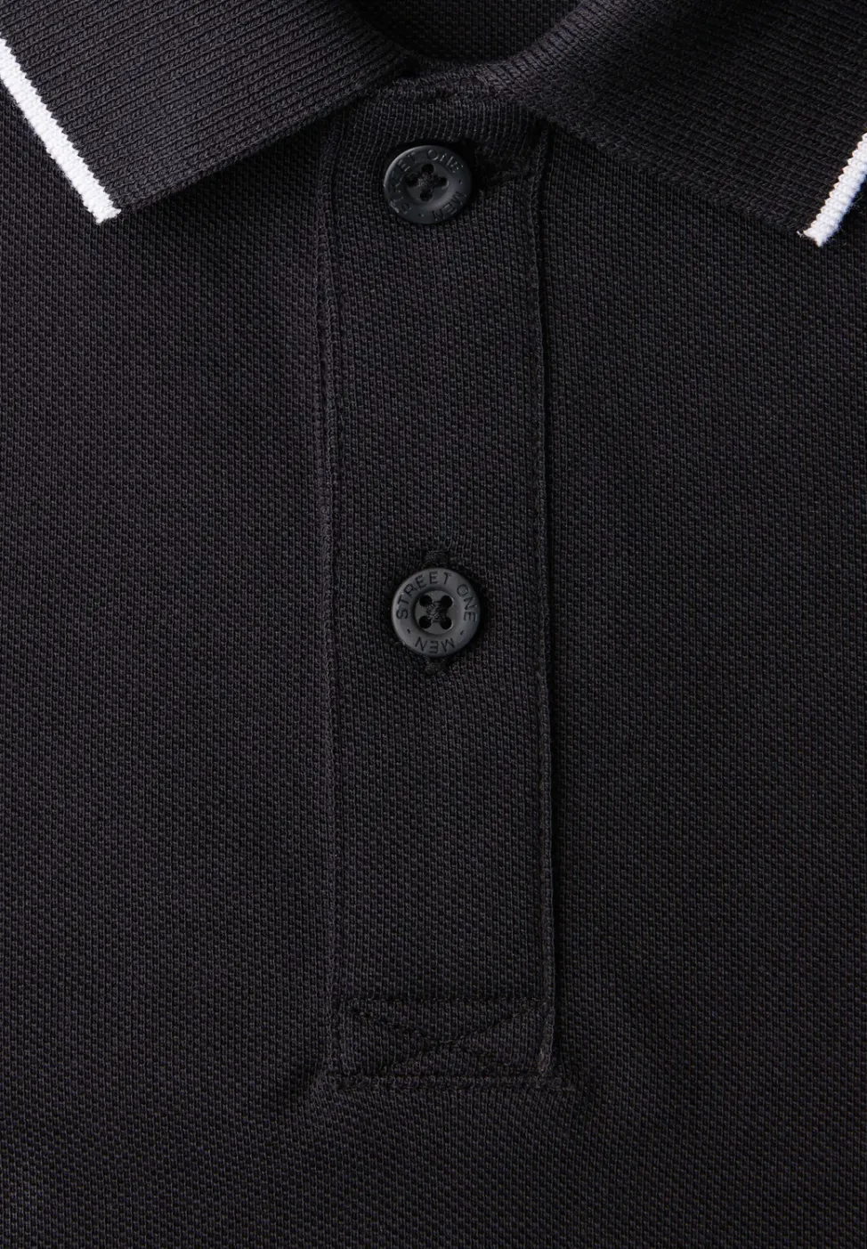 Basic Piqué Poloshirt mit Kontrastdetail