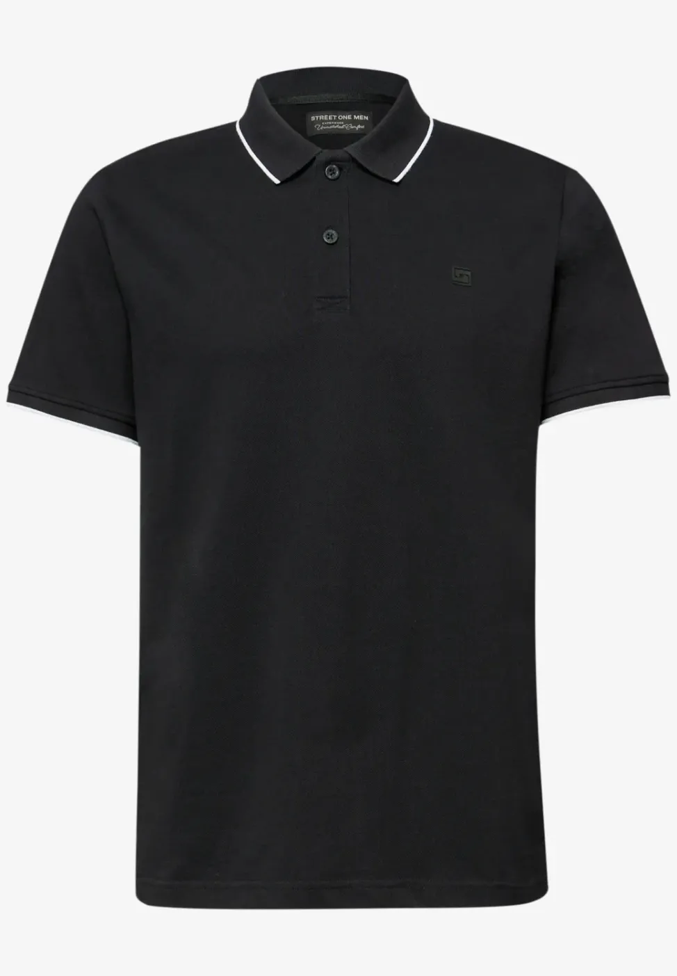 Basic Piqué Poloshirt mit Kontrastdetail