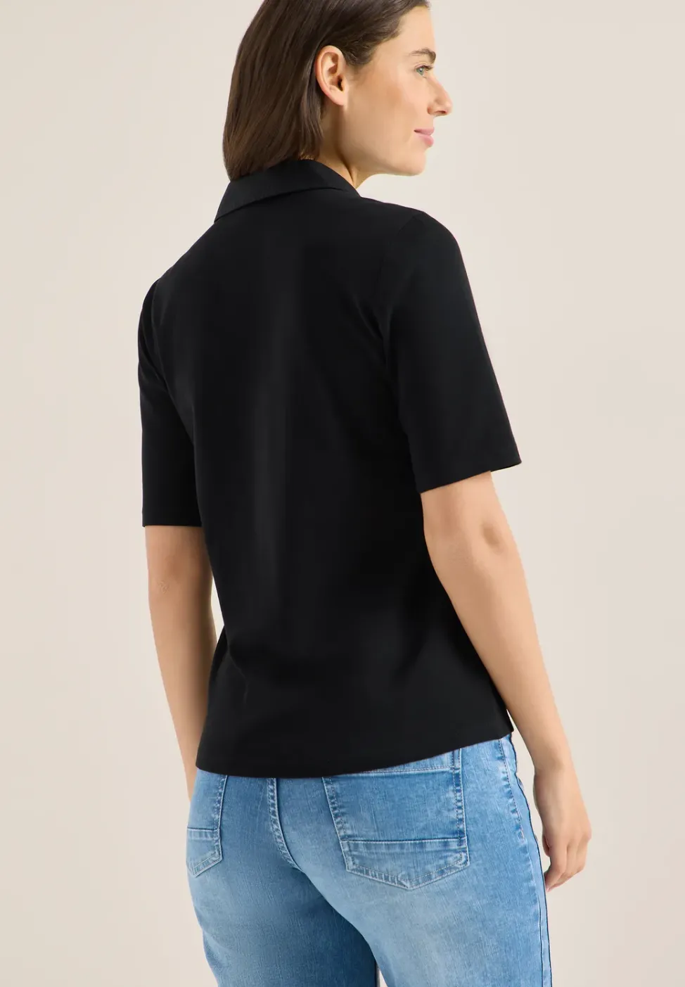 Basic Poloshirt mit Kurzarm