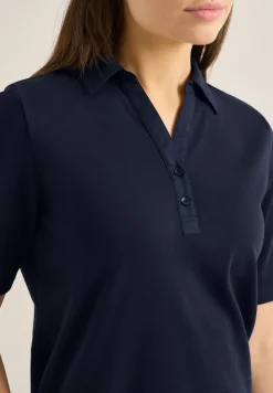 Basic Poloshirt mit Kurzarm