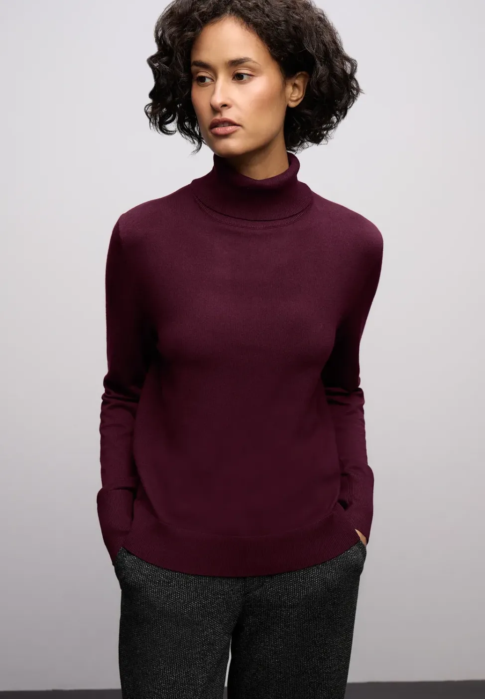 Basic Rollkragenpullover