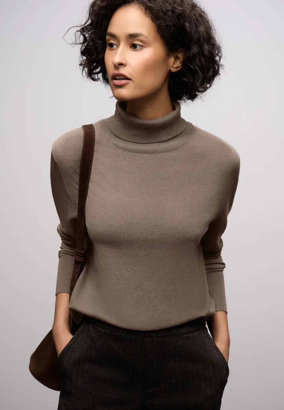 Basic Rollkragenpullover