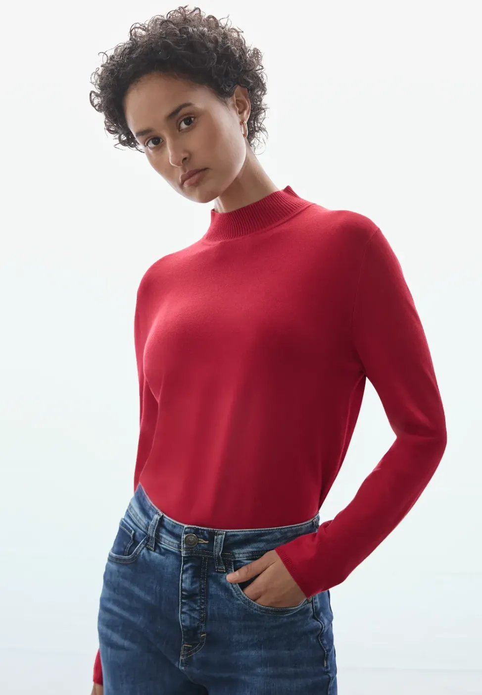Basic Rollkragen-Pullover