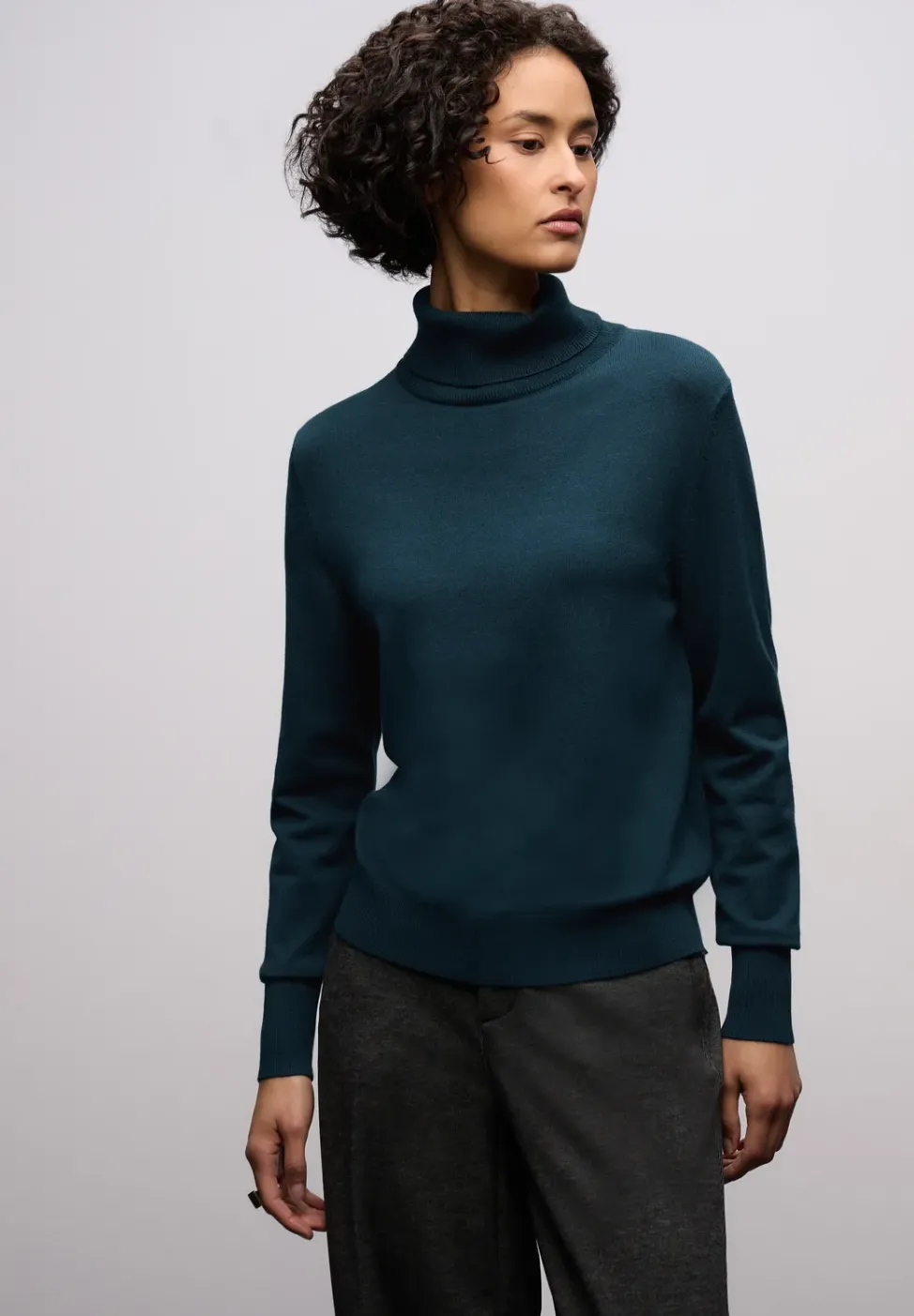 Basic Rollkragenpullover