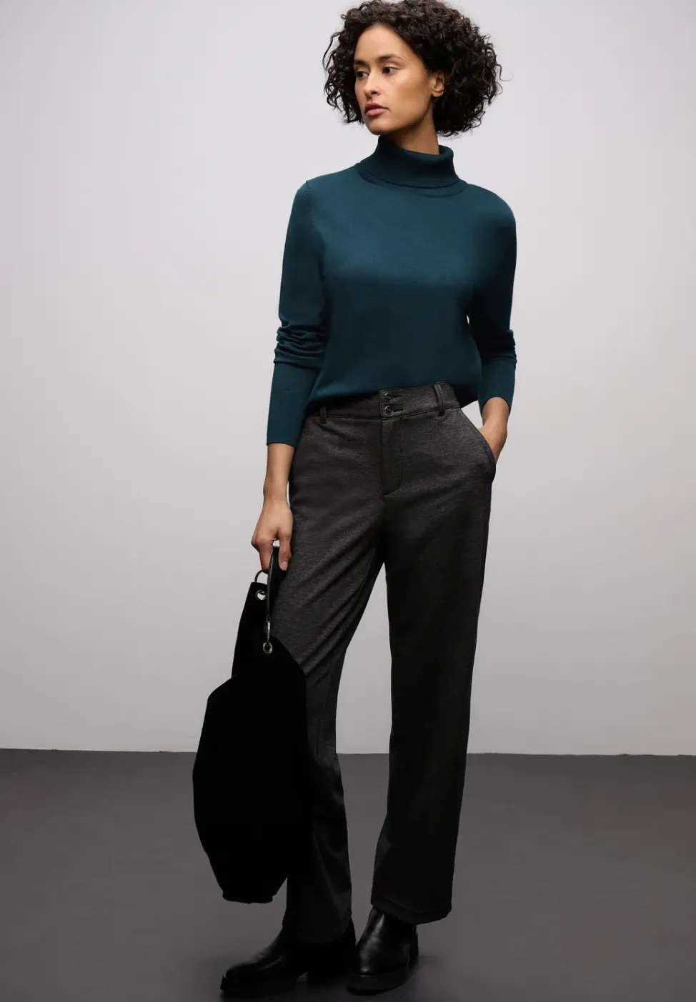 Basic Rollkragenpullover